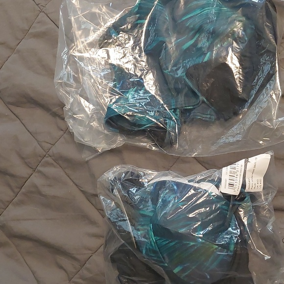 NWT Wolf & Whistle palm underwire bikini top and high waist brief pinup 40D - Picture 4 of 5